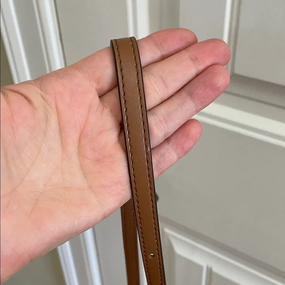 Michael Kors MiniSignature Brown Crossbody Bag with Gold Accents